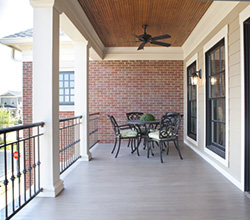 Aeratis Porch Boards on Second Story